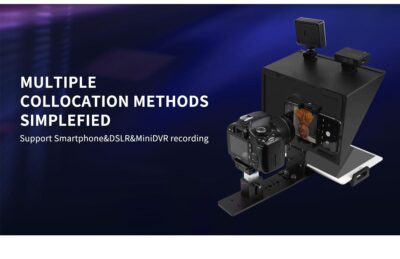 FEELWORLD TP13A Wide Angle Teleprompter supports up to 11" Smartphone/Tablet
