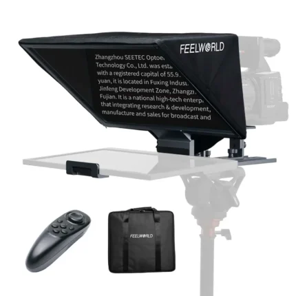Portable Teleprompter Kit - FeelWorld TP16 with Remote-Tablet Compatibility