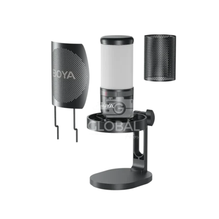 BOYA K3  Vibrant Lighting USB Condenser Microphone for Studio Quality Sound