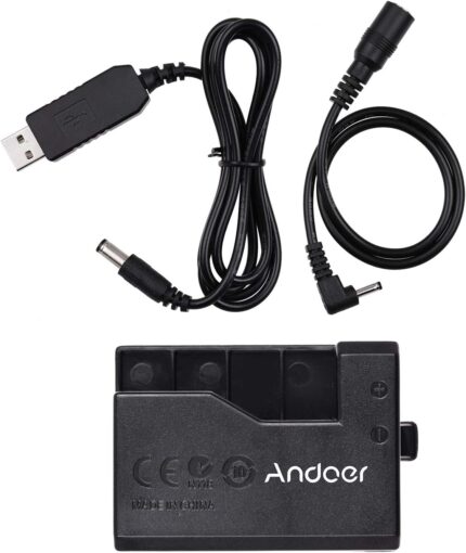 LP-E10 USB Dummy Battery DR-E10 Power Adapter for Canon Cameras – Continuous Power via Power Bank