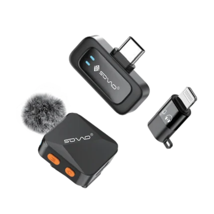 SOVO SWM-555 VOLO Wireless Lavalier Microphone — Studio-Quality Sound, Instantly Wireless!
