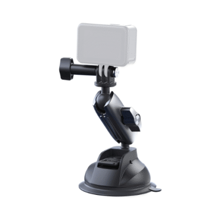 Telesin Single Camera Suction Cup Bracket – Ultra-Strong Car & Action Camera Mount
